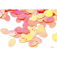 Пайетки россыпью арт.TBY-FLK664 9х13мм цв.327 оранжевый уп.50г