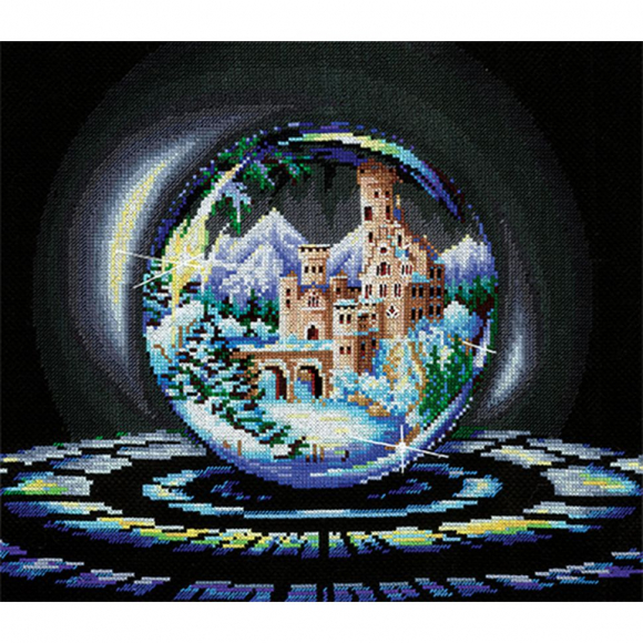 Набор для вышивания СДЕЛАЙ СВОИМИ РУКАМИ арт.Ш-05 Шары желаний. Зимнее чудо 38х27,5 см