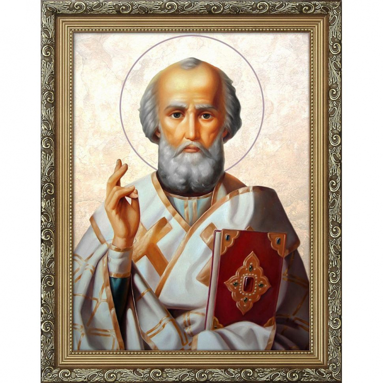 Набор для изготовления картин АЛМАЗНАЯ ЖИВОПИСЬ арт.АЖ.4108 Преп. Николай Чудотворец