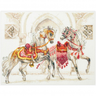 Набор для вышивания ЧУДЕСНАЯ ИГЛА PREMIUM арт.320-425 Королевские скакуны 40х30 см Набор для вышивания ЧУДЕСНАЯ ИГЛА PREMIUM арт.320-425 Королевские скакуны 40х30 см