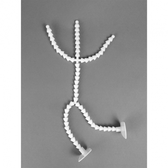 Скелет для игрушки 35 см, со ступнями ног 10звеньев - 11 см, ноги 12 звеньев - 13 см