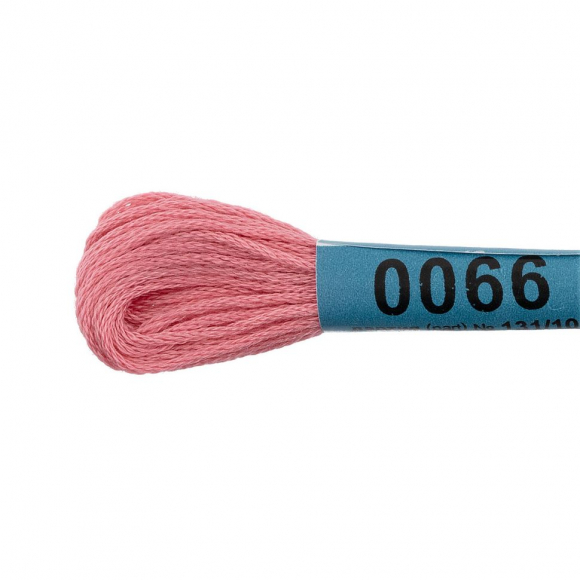 Нитки для вышивания Gamma мулине (0001-0206) 100% хлопок 24 x 8 м цв.0066 св.розовый Нитки для вышивания Gamma мулине (0001-0206) 100% хлопок 24 x 8 м цв.0066 св.розовый