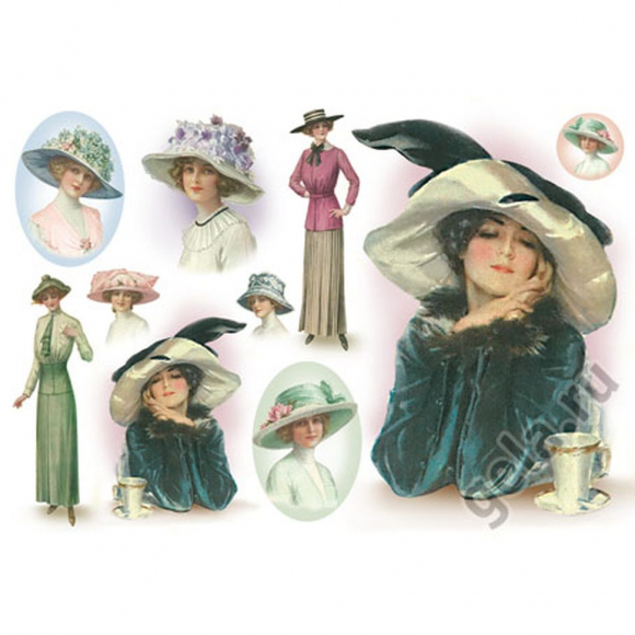 52724_Бумага рисовая "Леди" 52724_Бумага рисовая "Леди"