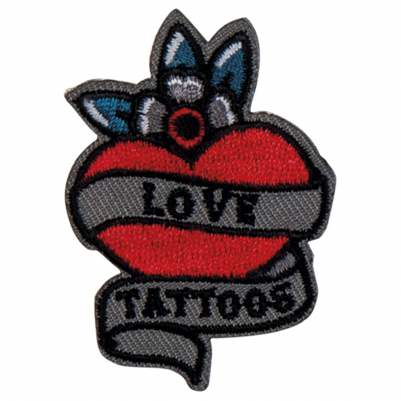 Термоаппликация "Тату сердце - любовь "