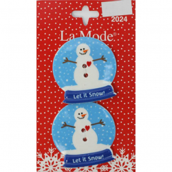 70580_Пуговицы LA MODE CRISTMAS "Снег идет"