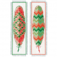 Набор для вышивания VERVACO арт.PN-0156894 Закладка Перья 6х20 см