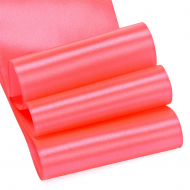 Лента атласная 100мм  цв.3079 ярк.розовый IDEAL уп.27,4 м