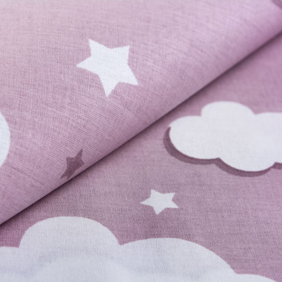 Ткань ранфорс Облака, арт.WH 2813-v07, 130г/м?,100% хлопок, шир.240см, цв.пыльная роза, уп.3м Ткань ранфорс Облака, арт.WH 2813-v07, 130г/м?,100% хлопок, шир.240см, цв.пыльная роза, уп.3м