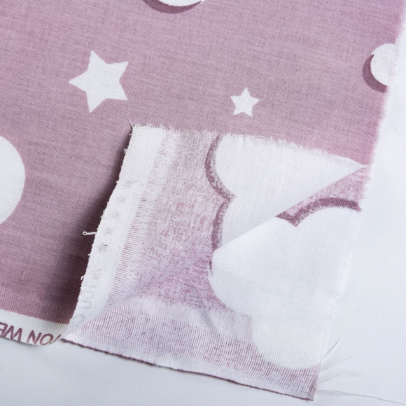 Ткань ранфорс Облака, арт.WH 2813-v07, 130г/м?,100% хлопок, шир.240см, цв.пыльная роза, уп.3м Ткань ранфорс Облака, арт.WH 2813-v07, 130г/м?,100% хлопок, шир.240см, цв.пыльная роза, уп.3м