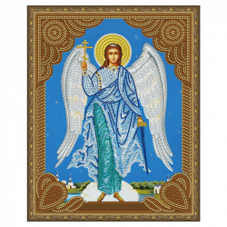 Картина 5D мозаика с нанесенной рамкой Molly арт.KM0715 Ангел Хранитель (12 цветов) 40х50 см