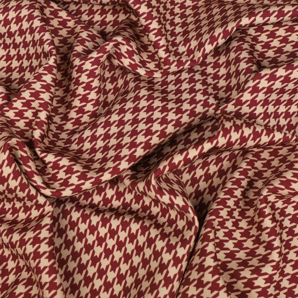 Ткань Барби 200 г/м? 95% полиэстер, 5% лайкра шир.148 см арт.Bar.pr.0419.3 цв.03 гусиная лапка рул.25м