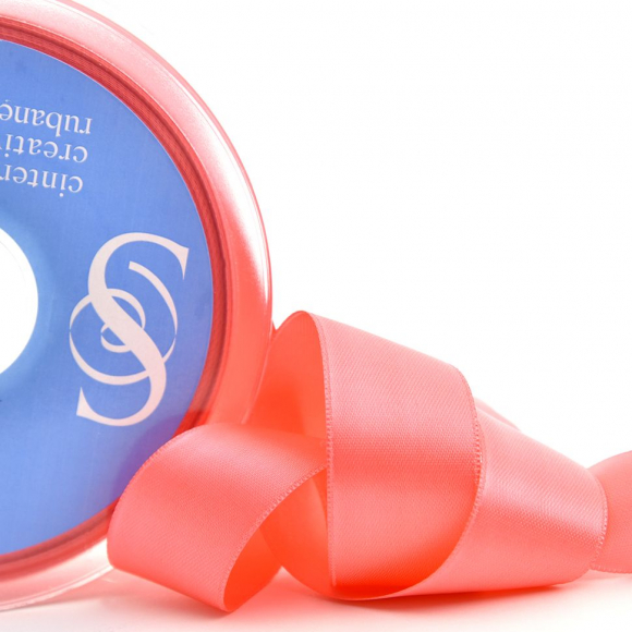 Лента атласная двусторонняя SAFISA, 3 мм, 100 м, цвет 29, амарантовый