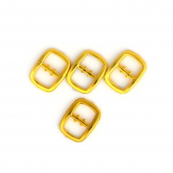 Пряжка мини арт.TBY.103-10, пластик, 10х12мм цв.2 золото уп.10 шт