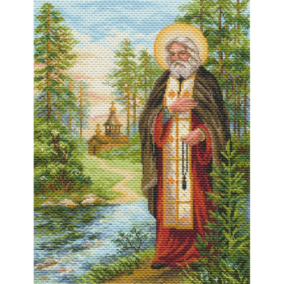 Рисунок на канве МАТРЕНИН ПОСАД арт.37х49 - 1713 Серафим Саровский