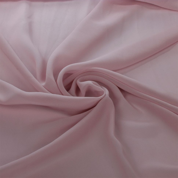 Ткань шифон, арт.TBY.8024-054,плот.85г/м2,100% ПЭ ширина 150см, цв.54 пудрово сиреневый уп.3м