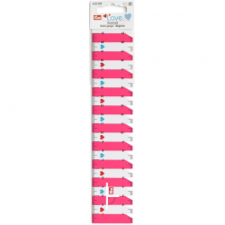 610737 PRYM Love Линейка для разметки и измерения 4,5х23см (21см), пластик, ярко-розовый