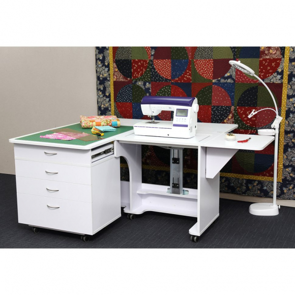 166088_Тумба для стола QUILTERS VISION, белый