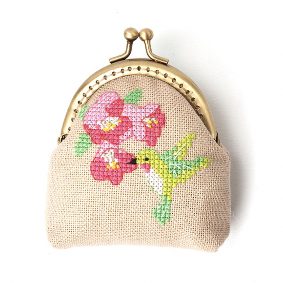 163807_Набор для вышивания кошелька "Колибри"