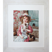 Набор для вышивания LUCA-S арт. B518 Лучшие друзья 35х40 см