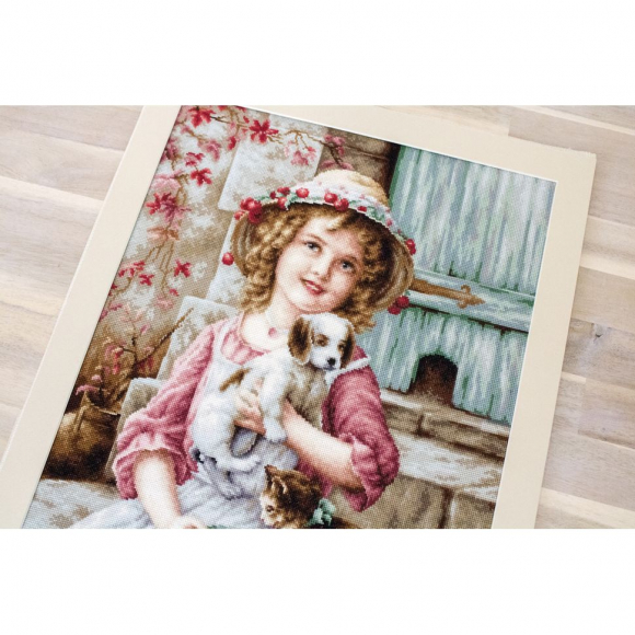 Набор для вышивания LUCA-S арт. B518 Лучшие друзья 35х40 см