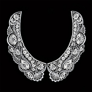 Воротник KRUZHEVO арт.TTR.12GY0010 22,5х20см цв.белый уп.5 компл