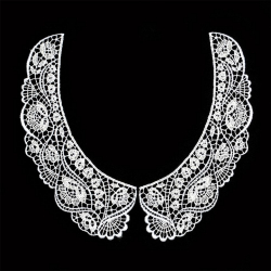 Воротник KRUZHEVO арт.TTR.12GY0010 22,5х20см цв.белый уп.5 компл