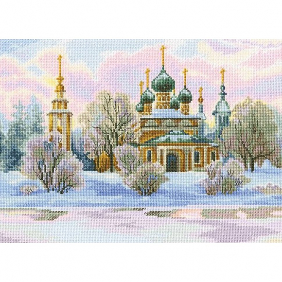 Набор для вышивания РТО арт.M367 Древний город Углич 28х21 см