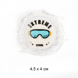 Аппликации пришивные арт.TBY.2382 Extreme 4,5х4см уп.20 шт