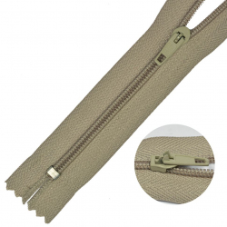 Молния MaxZipper брючная №4 замок полуавтомат, 20см н/р цв.F295 серый уп.100шт