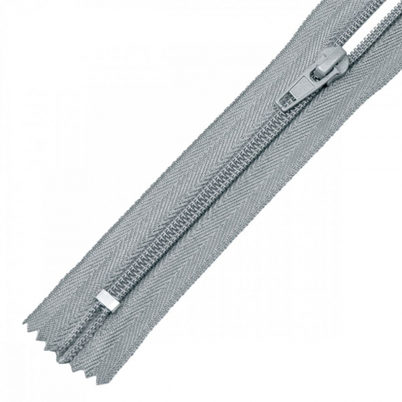 Молния MaxZipper пласт. спираль №5-N 18см н/р цв.F316 серый уп.50шт