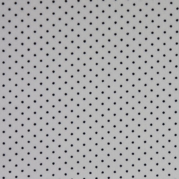 Ткань Софт Ниагара в горошек 80 г/м? 94% полиэстер, 6% спандекс шир.145 см арт.Р.11512.01 цв.01 белый уп.25м