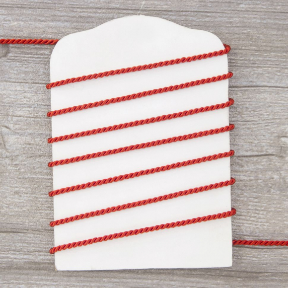 Шнур витой PEGA, красный, 2,8 мм