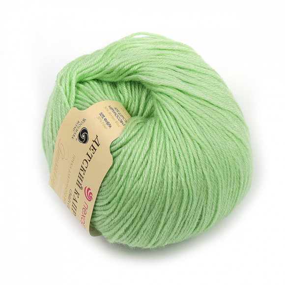 Пряжа для вязания ПЕХ Детский каприз (50% мериносовая шерсть, 50% фибра) 10х50г/225м цв.041 салатовый