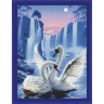 Набор для изготовления картин АЛМАЗНАЯ ЖИВОПИСЬ арт.АЖ.0197 Лебединая пара 50х67 см