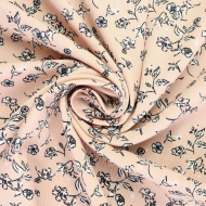 Ткань Твил 150 г кв.м 100% вискоза шир.145 см арт.Р.28615.01 цв.01 бежевый уп.25м