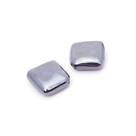 Бусины керамические TESОRO арт.TS-390 цв.001 черный 20х20х5 мм