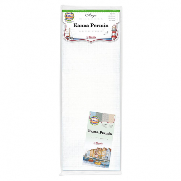 96999_Канва в упаковке Aida 14 ct, 100 х 130 см, цвет №00