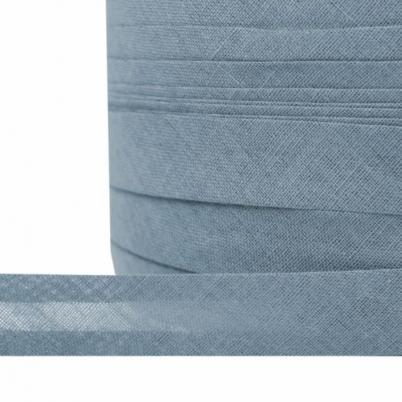 Косая бейка хлопок TBY арт.CB15 шир.15мм цв.F316 серый уп.132 м