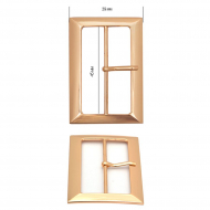 Пряжка металлическая TBY.2618 39х56мм, внутр. размер 45мм цв. золото уп. 10шт