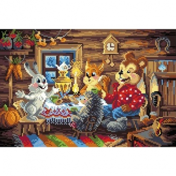 Набор для вышивания счетным крестом МАТРЕНИН ПОСАД арт.28х34 - 6871/СК Сказочные посиделки