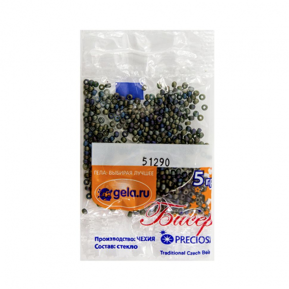 Бисер №10, 5 г., цвет 51290/1