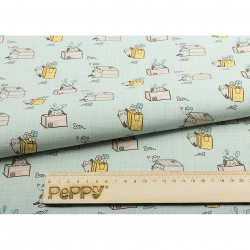 Ткани для пэчворка в рулонах МАРТОВСКАЯ ПЕСНЯ 112 см 100% хлопок (в метрах) МП-11 зеленый