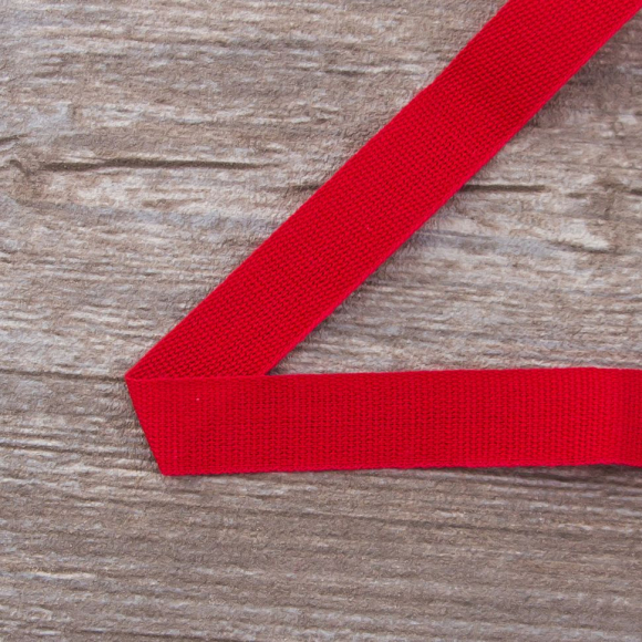 Тесьма киперная хлопковая на блистере SAFISA, 14 мм, 2,5 м , цвет 14, красный