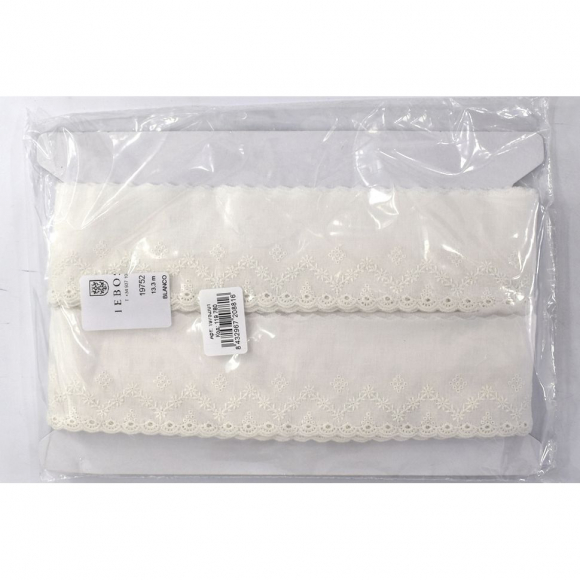 119780_Шитье-вышивка на батисте, 55 мм, цвет белый