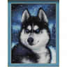 Набор для изготовления картин АЛМАЗНАЯ ЖИВОПИСЬ арт.АЖ.1804 Хаски в снегу 30х40 см