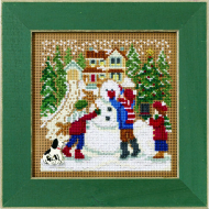 Набор для вышивания MILL HILL Снежный день 12,7х12,7 см