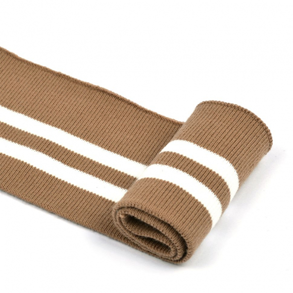 Подвяз трикотажный полиэстер арт.TBY.73005 цв.св.коричневый с белыми полосами, 6х80см уп.5шт Подвяз трикотажный полиэстер арт.TBY.73005 цв.св.коричневый с белыми полосами, 6х80см уп.5шт