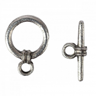 Замок Тогл MAGIC 4 HOBBY для бус арт.MH.111916-2 цв. серебро 11 мм уп.20шт Замок Тогл MAGIC 4 HOBBY для бус арт.MH.111916-2 цв. серебро 11 мм уп.20шт