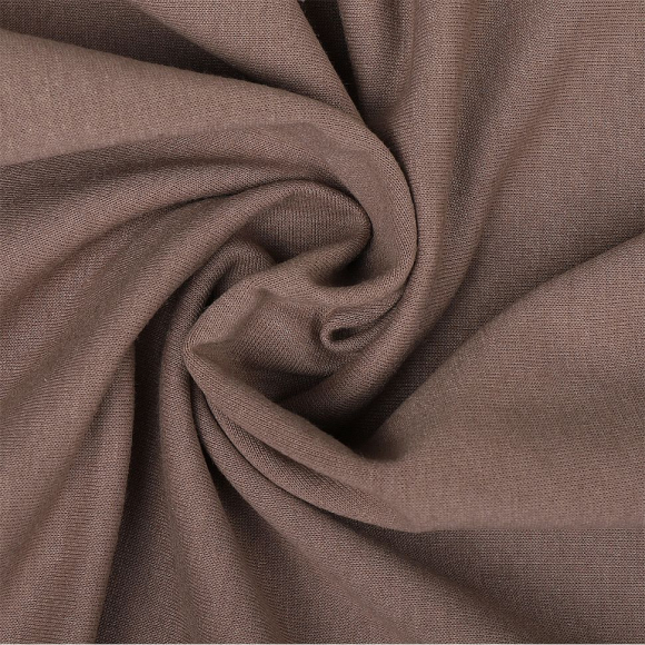 Ткань трикотаж Футер 2х нитка петля с лайкрой 230г пенье 180см латте 17-1510 уп.6м