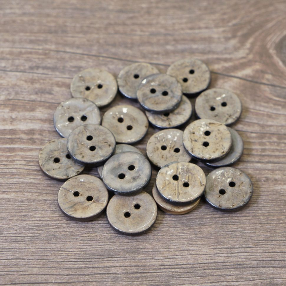 Пуговицы CONCEPT, размер 24, кокос, цвет COL.NAT натуральный